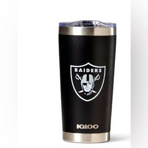 Las Vegas Raiders Football 20 oz. Stainless Steel Tumbler